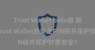 Trust Wallet beta版 如何诞生Trust Wallet的安全PIN码并保护钞票安全？